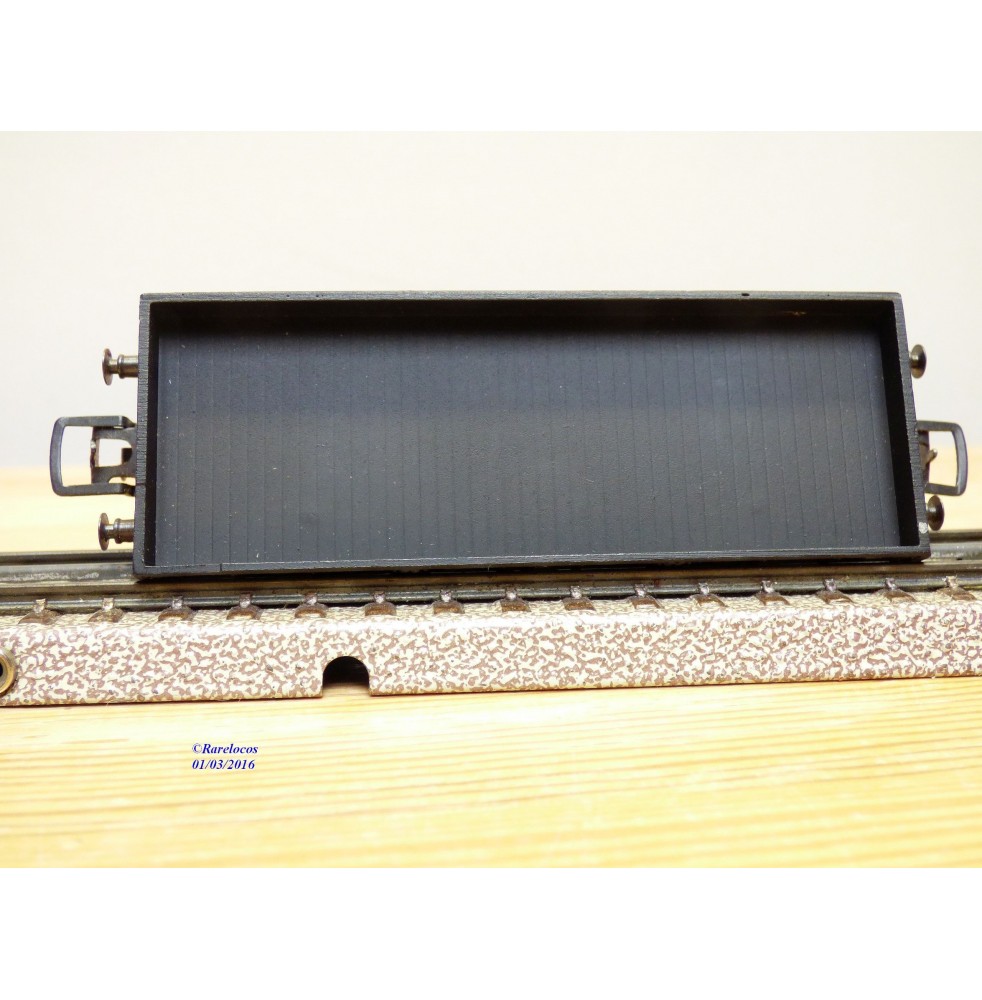 UN WAGON HORNBY PLAT A ESSIEUX RIDELLES BASSES SANS BOITE - CC2RAIL