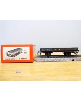 VB  628,  wagon plat  à 2 essieux  type  NNT ouw   SNCF    neuf  BO