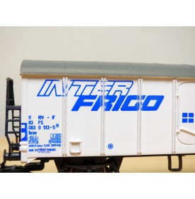 RIVAROSSI  2092,  wagon réfrigérant   type  Hgm  INTERFRIGO    FS  neuf   BO