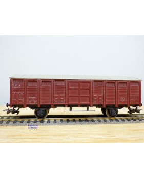 RIVAROSSI véro CF,  wagon couvert long à 2 essieux   type F 1946   FS   
