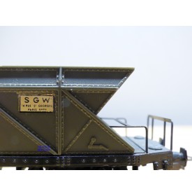 HORNBY acHO 729, wagon trémie houillier  à bogies   SGW  SNCF  BO