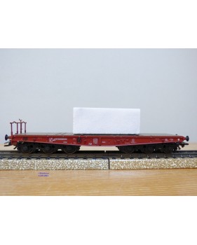 Märklin 48662,  wagon plat pour charges lourdes type Salmmp chargé d' un bloc de marbre  véritable  FS   neuf    BO 