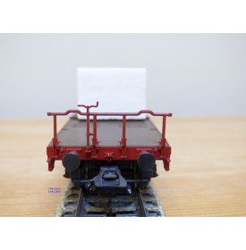 Märklin 48662,  wagon plat pour charges lourdes type Salmmp chargé d' un bloc de marbre  véritable  FS   neuf    BO 
