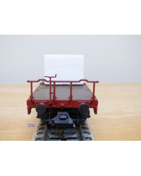 Märklin 48662,  wagon plat pour charges lourdes type Salmmp chargé d' un bloc de marbre  véritable  FS   neuf    BO 