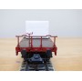 Märklin 48662,  wagon plat pour charges lourdes type Salmmp chargé d' un bloc de marbre  véritable  FS   neuf    BO 