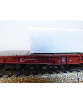 Märklin 48662,  wagon plat pour charges lourdes type Salmmp chargé d' un bloc de marbre  véritable  FS   neuf    BO 