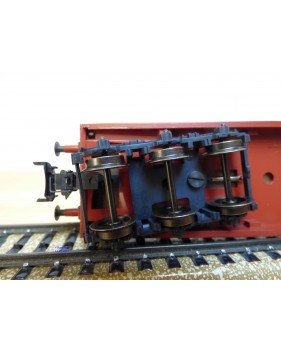 Märklin 48662,  wagon plat pour charges lourdes type Salmmp chargé d' un bloc de marbre  véritable  FS   neuf    BO 