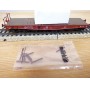 Märklin 48662,  wagon plat pour charges lourdes type Salmmp chargé d' un bloc de marbre  véritable  FS   neuf    BO 
