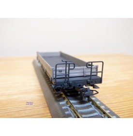 BEMO 2267 101, wagon plat long type K-w  N° 7501  RhB  neuf  BO
