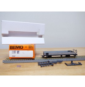 BEMO 2267 101, wagon plat long type K-w  N° 7501  RhB  neuf  BO