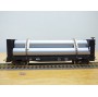 RIVAROSSI  véro 2206, wagon plat pour transport de tubes  ( flat car ) Illinois Central   BO