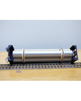 RIVAROSSI  véro 2206, wagon plat pour transport de tubes  ( flat car ) Illinois Central   BO