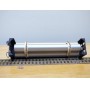 RIVAROSSI  véro 2206, wagon plat pour transport de tubes  ( flat car ) Illinois Central   BO