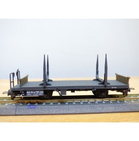 BEMO 2264 101, wagon plat porte grumes  type Kk-w  N° 7301  RhB  neuf  BO