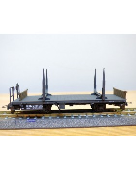 BEMO 2264 101, wagon plat porte grumes  type Kk-w  N° 7301  RhB  neuf  BO