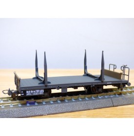BEMO 2264 101, wagon plat porte grumes  type Kk-w  N° 7301  RhB  neuf  BO