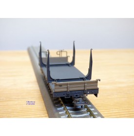 BEMO 2264 101, wagon plat porte grumes  type Kk-w  N° 7301  RhB  neuf  BO