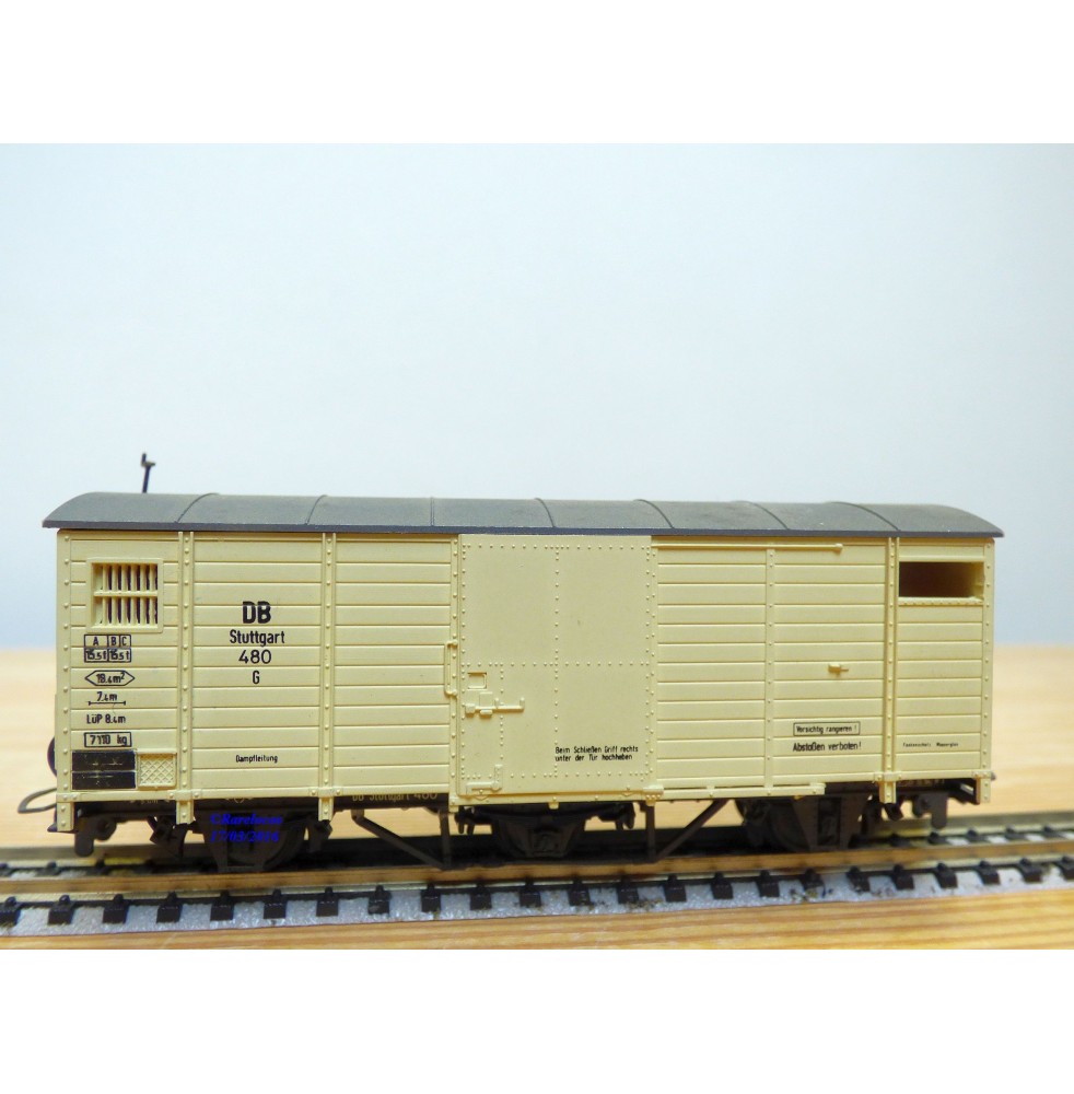 BEMO  3005, wagon couvert à 3 essieux  type G N° 480   DB   BO   HOe