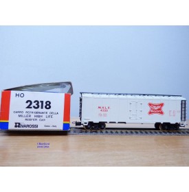 RIVAROSSI  véro 2318, wagon réfrigérant  ( reefer  )  MILLER HIGH LIFE    neuf   BO  