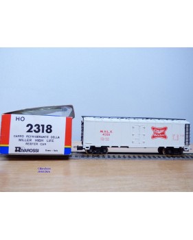 RIVAROSSI  véro 2318, wagon réfrigérant  ( reefer  )  MILLER HIGH LIFE    neuf   BO  