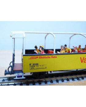 D+R Modellbahn 20099, wagon panoramique  B 2099    Rhb   BO