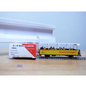 D+R Modellbahn 20099, wagon panoramique  B 2099    Rhb   BO