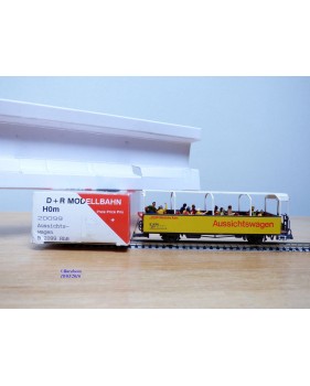D+R Modellbahn 20099, wagon panoramique  B 2099    Rhb   BO
