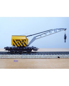 Primex 4556 ( Märklin 4611 ),  wagon grue KRUPP ARDELT  jaune  DB