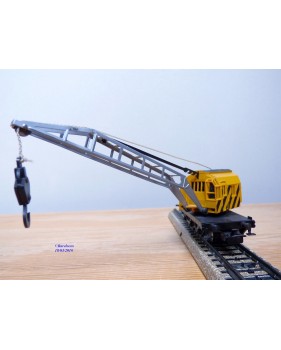 Primex 4556 ( Märklin 4611 ),  wagon grue KRUPP ARDELT  jaune  DB