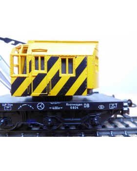 Primex 4556 ( Märklin 4611 ),  wagon grue KRUPP ARDELT  jaune  DB