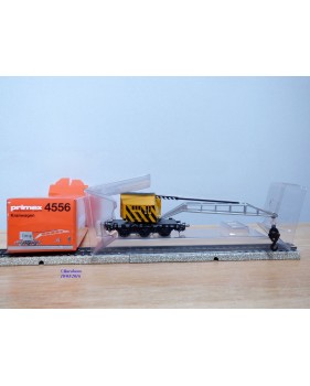 Primex 4556 ( Märklin 4611 ),  wagon grue KRUPP ARDELT  jaune  DB