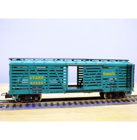 RIVAROSSI  véro 2259, wagon à claire voie  ( cattle car / stock  ) Santa Fe  AT&SF  neuf  BO
