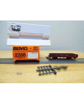 BEMO 2268 193, wagon plat  de service ( Dienstwagen ) type Xk  N° 8613  RhB  neuf  BO