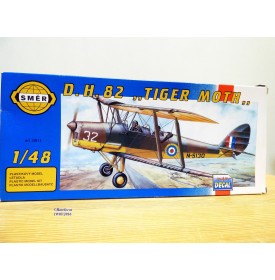 SMER 0811,  biplan britannique  DE HAVILAND 82  " Tiger Moth "   neuf    BO 1/48