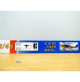 SMER 0811,  biplan britannique  DE HAVILAND 82  " Tiger Moth "   neuf    BO 1/48