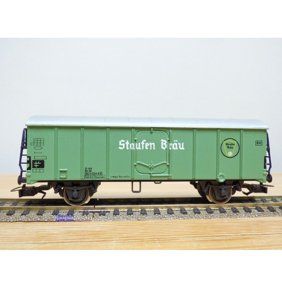 RIVAROSSI véro 2770,  wagon réfrigérant  type Ihs  Staufen Bräu   DB    neuf    BO