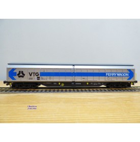 ROCO 4380,  wagon couvert à parois coulissantes pour trafic transmanche FERRYWAGON   VTG    DB   Neuf   BO