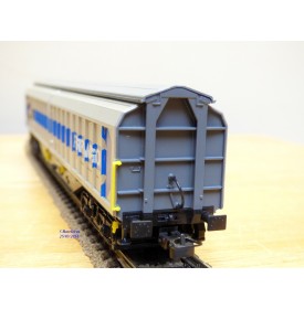 ROCO 4380,  wagon couvert à parois coulissantes pour trafic transmanche FERRYWAGON   VTG    DB   Neuf   BO