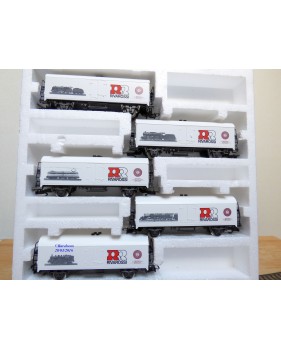 RIVAROSSI véro 5670,  coffret de 5 wagons  réfrigérant  cinquantenanire de Rivarossi     neuf   BO