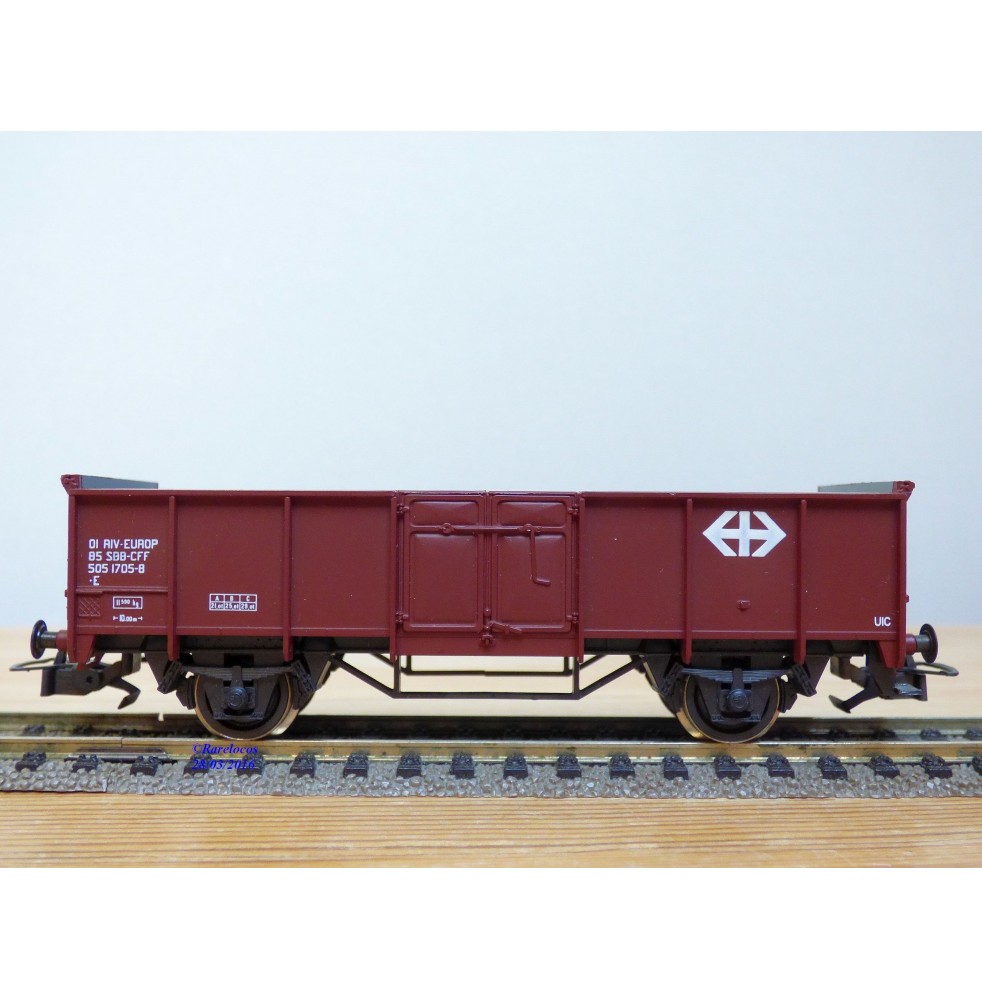 RIVAROSSI  véro 2433,  wagon tombereau  série E  SBB   neuf   BO