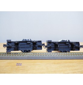 BEMO HOm  7460 150,  Coffret 4  wagons silos à ciment type Uce Mohrenköpfe  RhB   BO 