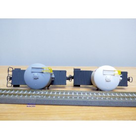 BEMO HOm  7460 150,  Coffret 4  wagons silos à ciment type Uce Mohrenköpfe  RhB   BO 