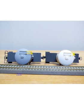 BEMO HOm  7460 150,  Coffret 4  wagons silos à ciment type Uce Mohrenköpfe  RhB   BO 