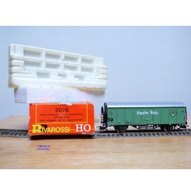 RIVAROSSI véro 2077,  wagon réfrigérant  type Ihs  Staufen Bräu   DB    neuf    BO