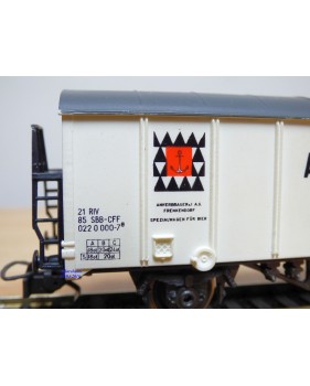 RIVAROSSI  2087,  wagon couvert réfrigérant  type Hgm  ANKER BIER    SBB CFF FFS    neuf    BO