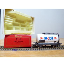 RIVAROSSI  véro 2114, wagon citerne type Mp ( o Uh )   MOBIL     FS   neuf   BO