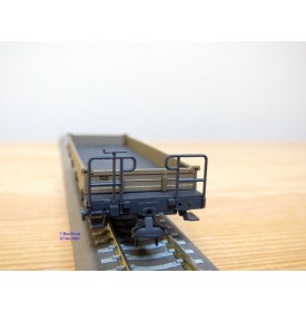 BEMO 2267 102, wagon plat long type K-w  N° 7502  RhB  neuf  BO