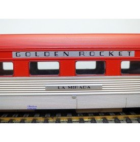 RIVAROSSI  véro 6763, voiture de queue ( corrugated  side tail car  ) Golden Rocket  " La Mirada "   Rock Island  Neuf   BO