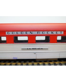 RIVAROSSI  véro 6763, voiture de queue ( corrugated  side tail car  ) Golden Rocket  " La Mirada "   Rock Island  Neuf   BO