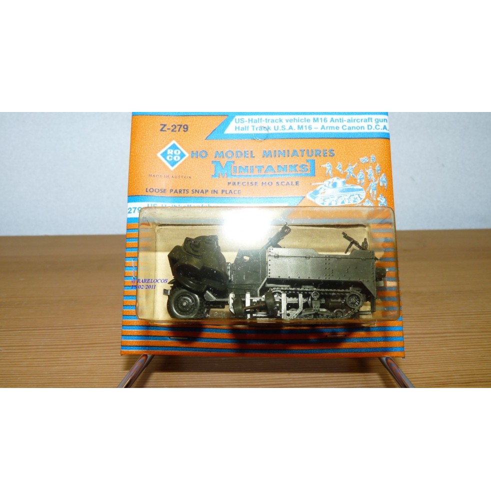 ROCO Minitanks Z-279  half track  anti aérien M16 neuf BO 1/87